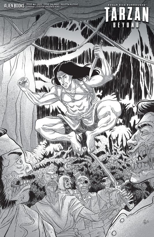 Tarzan Beyond #4 Variant D (King B&W) — Cover