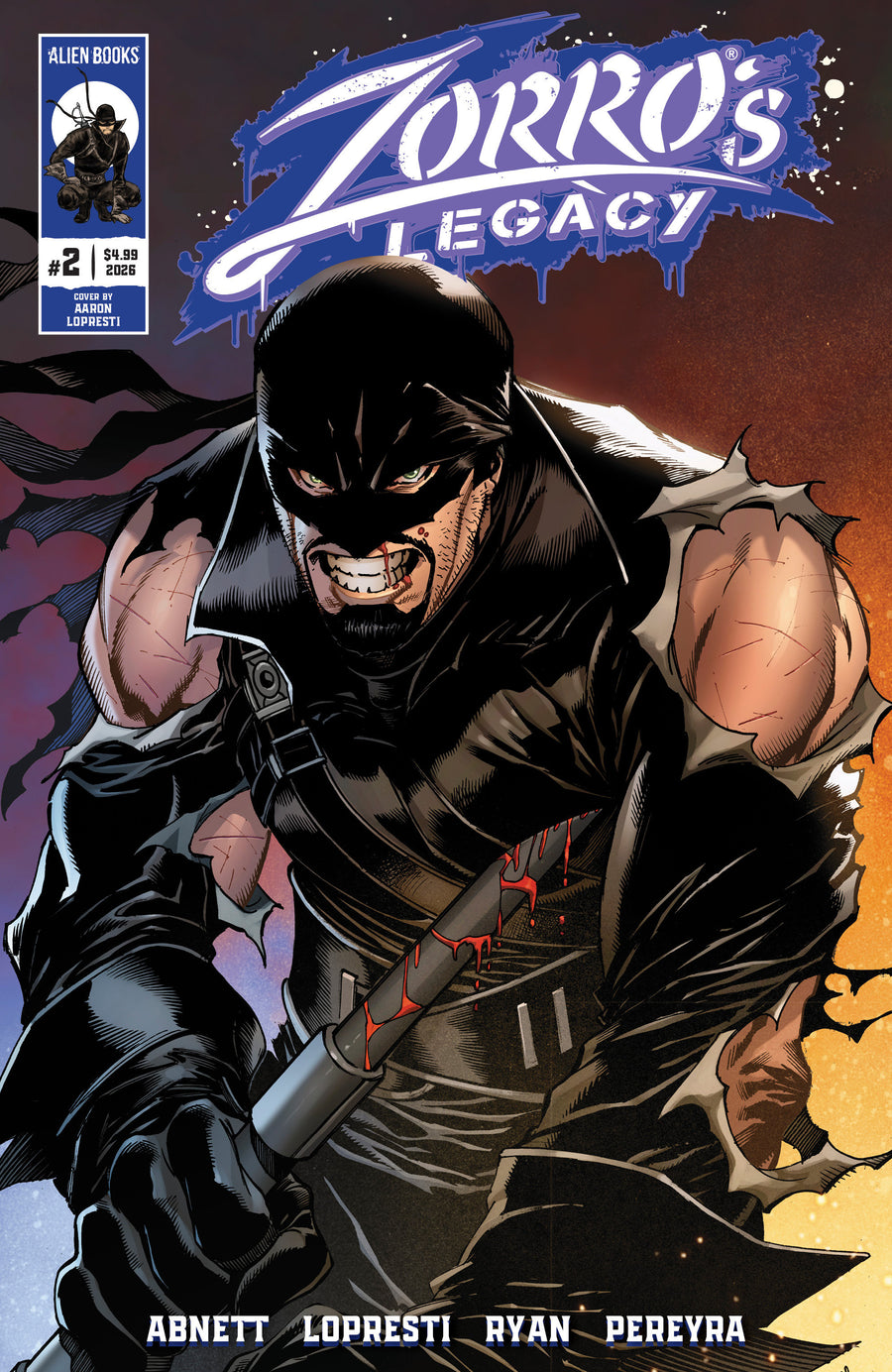 Zorro's Legacy #2 Cover A (Lopresti) - Cover