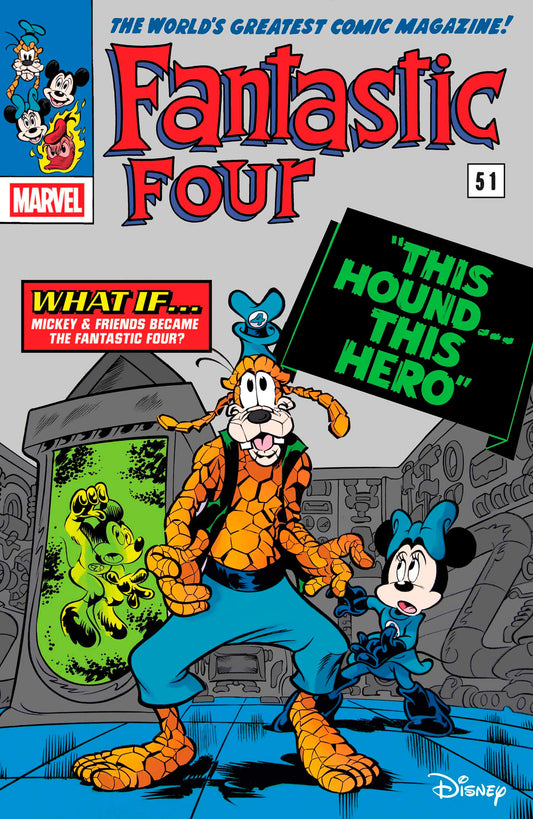 FANTASTIC FOUR #29 PAOLO MOTTURA DISNEY WHAT IF? FANTASTIC FOUR HOMAGE VARIANT