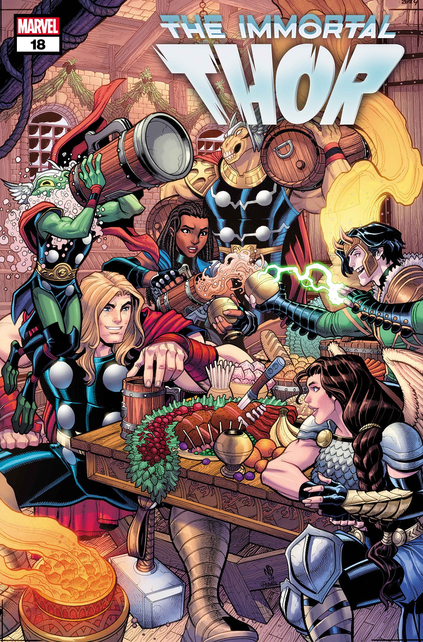 IMMORTAL THOR #18 NICK BRADSHAW WINTER HOLIDAY VARIANT