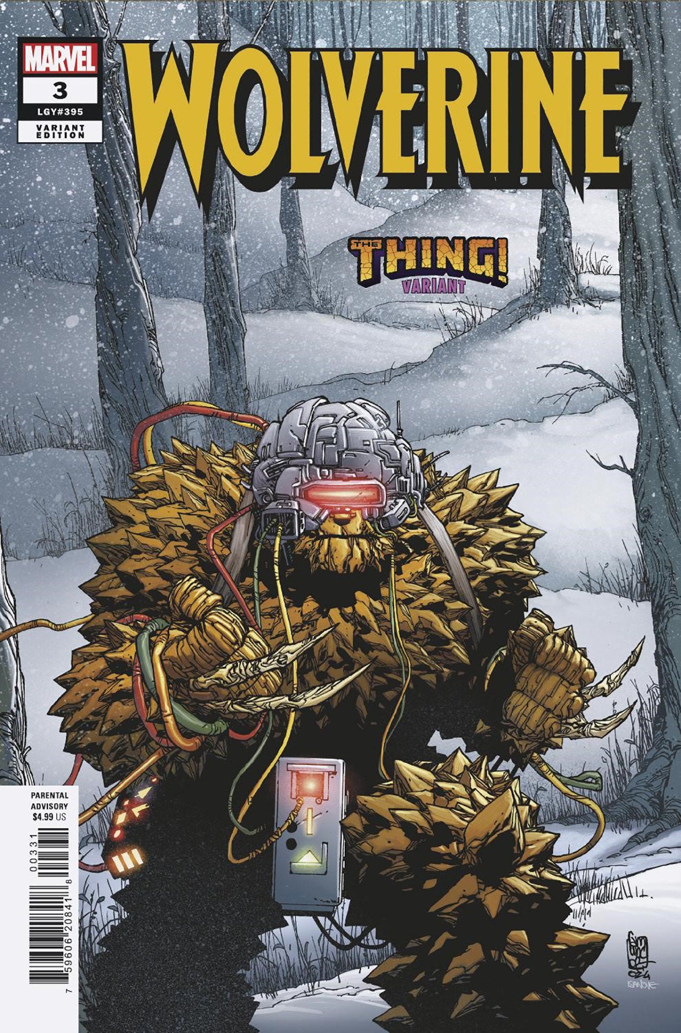 WOLVERINE #3 GIUSEPPE CAMUNCOLI THE THING! VARIANT