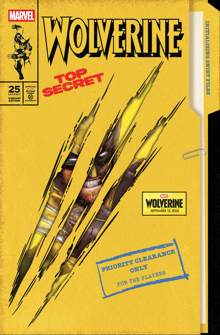 Wolverine #25 Jock Wolverine Game Variant - Cover