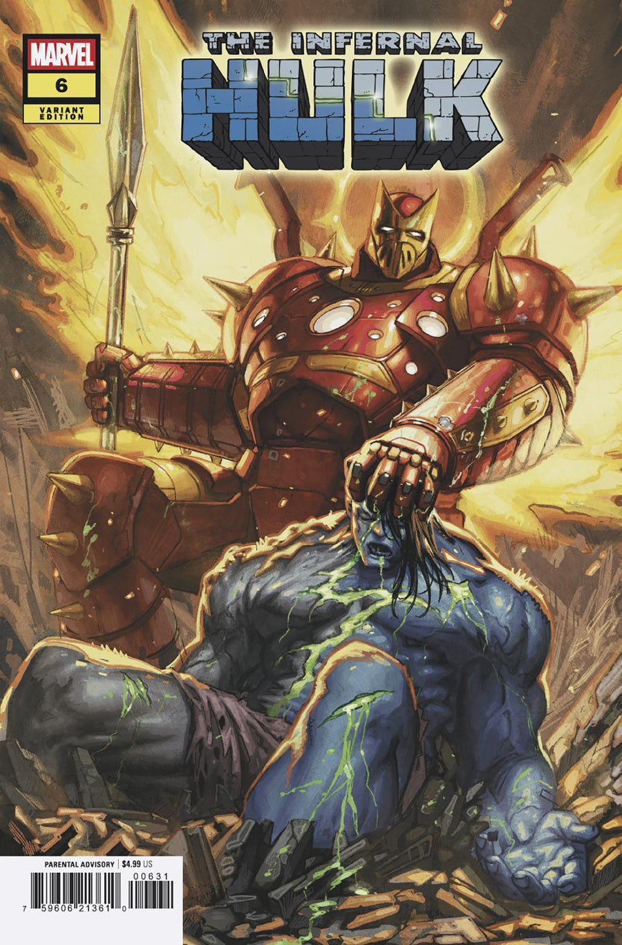 INFERNAL HULK #6 DAVIDE PARATORE VARIANT — Cover