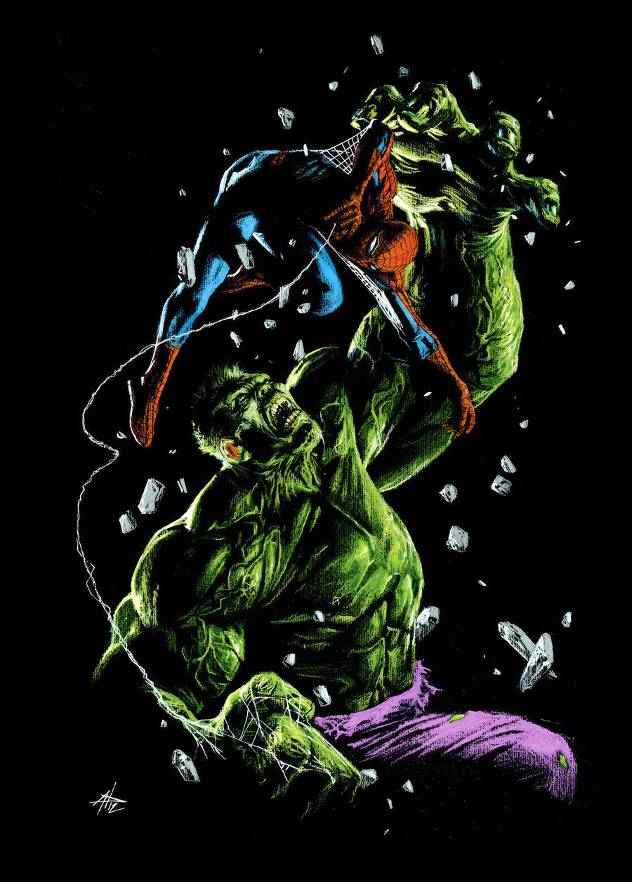 Spider-Man/Hulk: Fire and Brimstone #3 Gabriele Dell'otto Virgin Variant — Cover