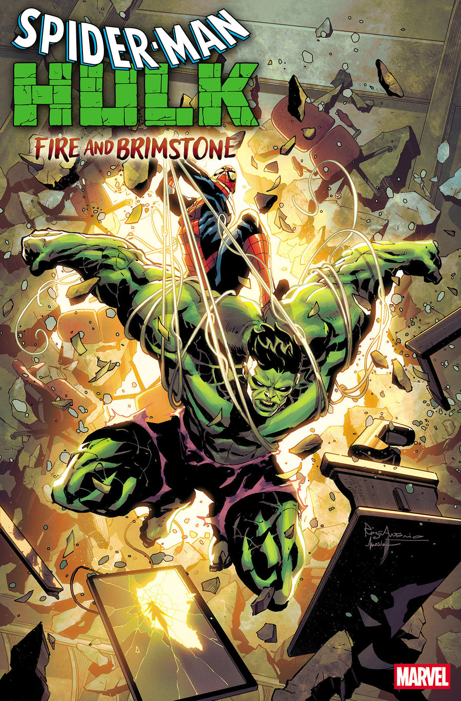 Spider-Man/Hulk: Fire and Brimstone #4 Roge Antonio Variant — Cover