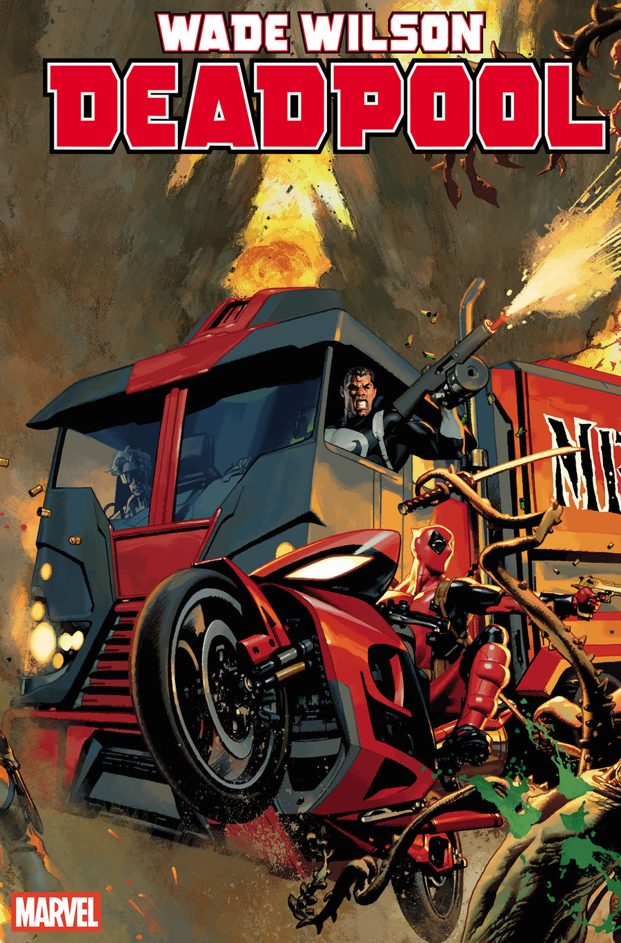 Wade Wilson: Deadpool #9 Josemaria Casanovas 4-Part Connecting Variant [bg] — Cover