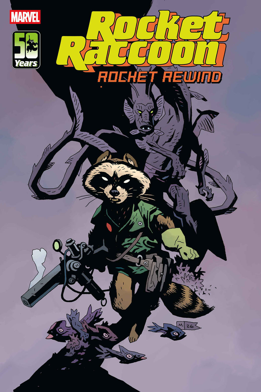 Rocket Raccoon: Rocket Rewind #1 Mike Mignola Variant - Cover