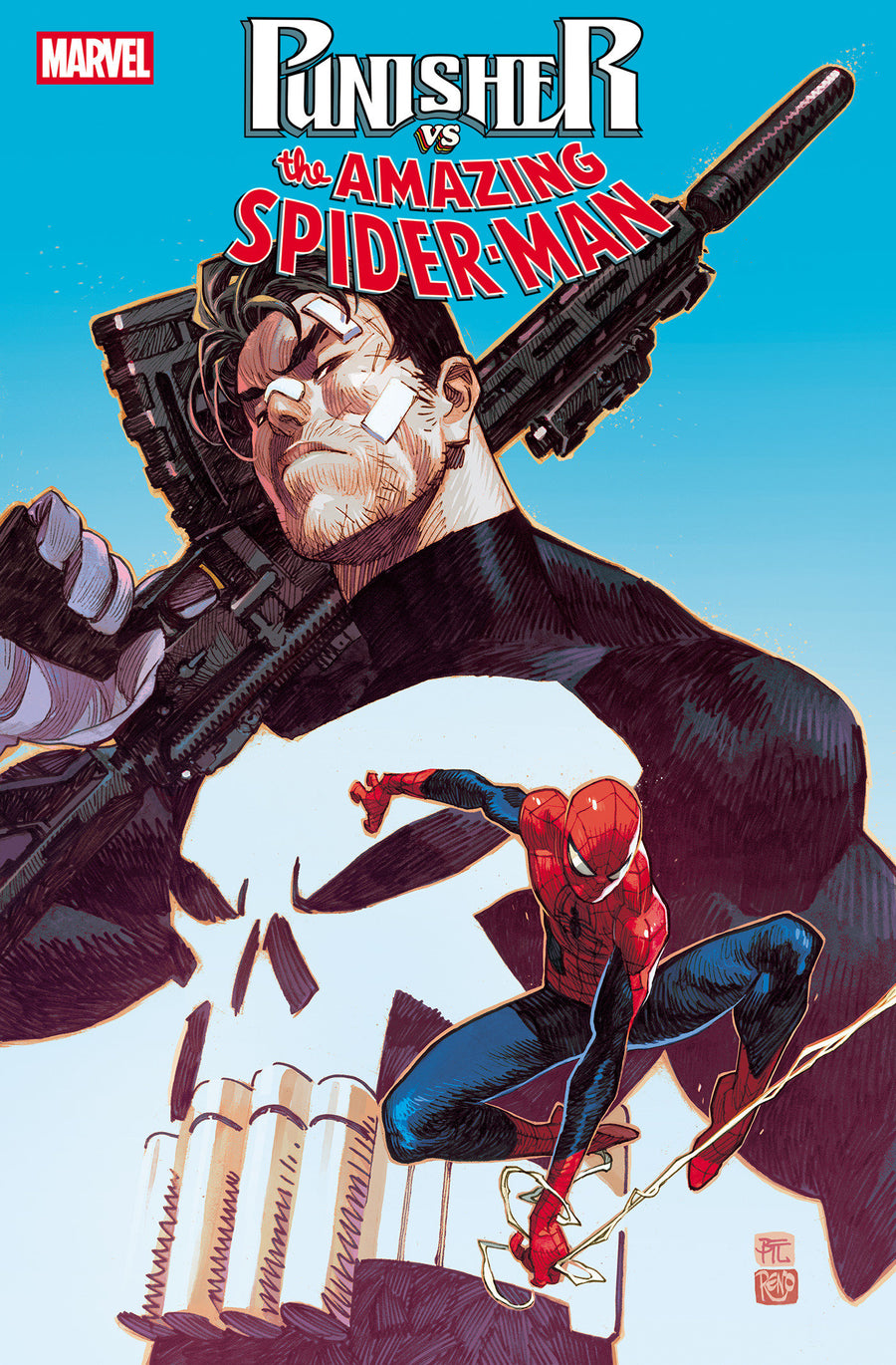 PUNISHER VS. SPIDER-MAN #1 DIKE RUAN VARIANT — Cover