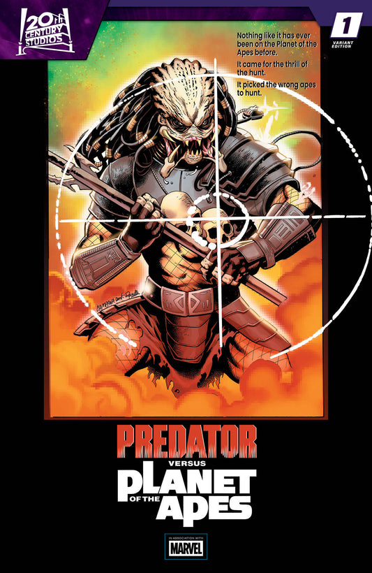 Predator Vs. The Planet Of The Apes #1 Chris Campana Movie Poster Homage Variant - Cover