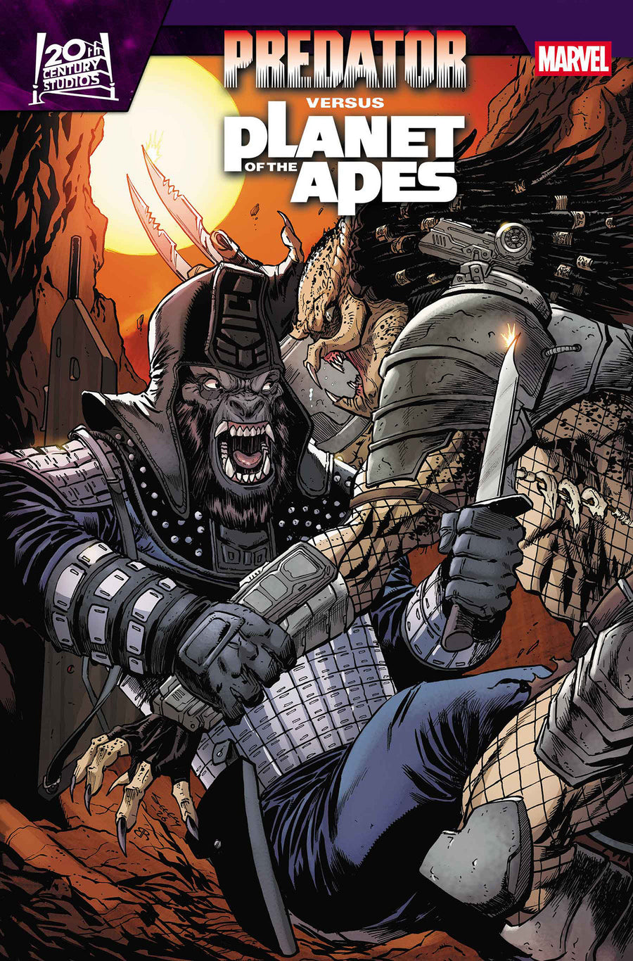 Predator Vs. The Planet Of The Apes #1 Tim Seeley Variant - Cover