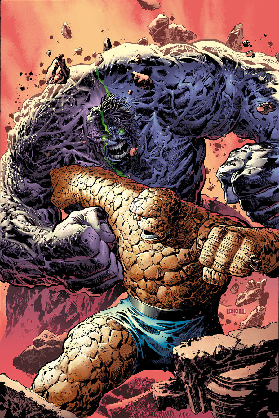 Infernal Hulk Vs. Fantastic Four #1 Ken Lashley Virgin Variant — Cover