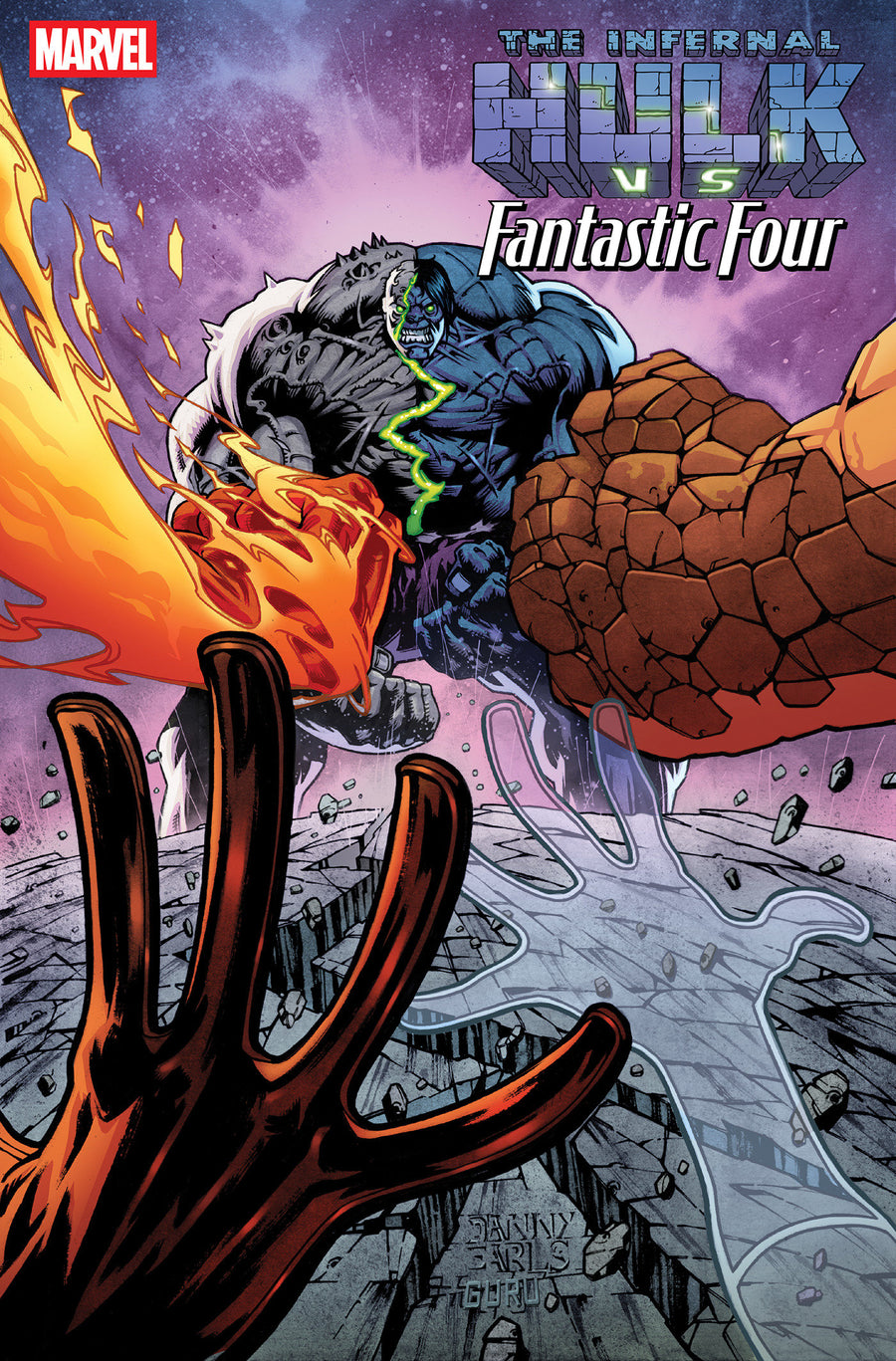 Infernal Hulk Vs. Fantastic Four #1 Danny Earls Variant — Cover