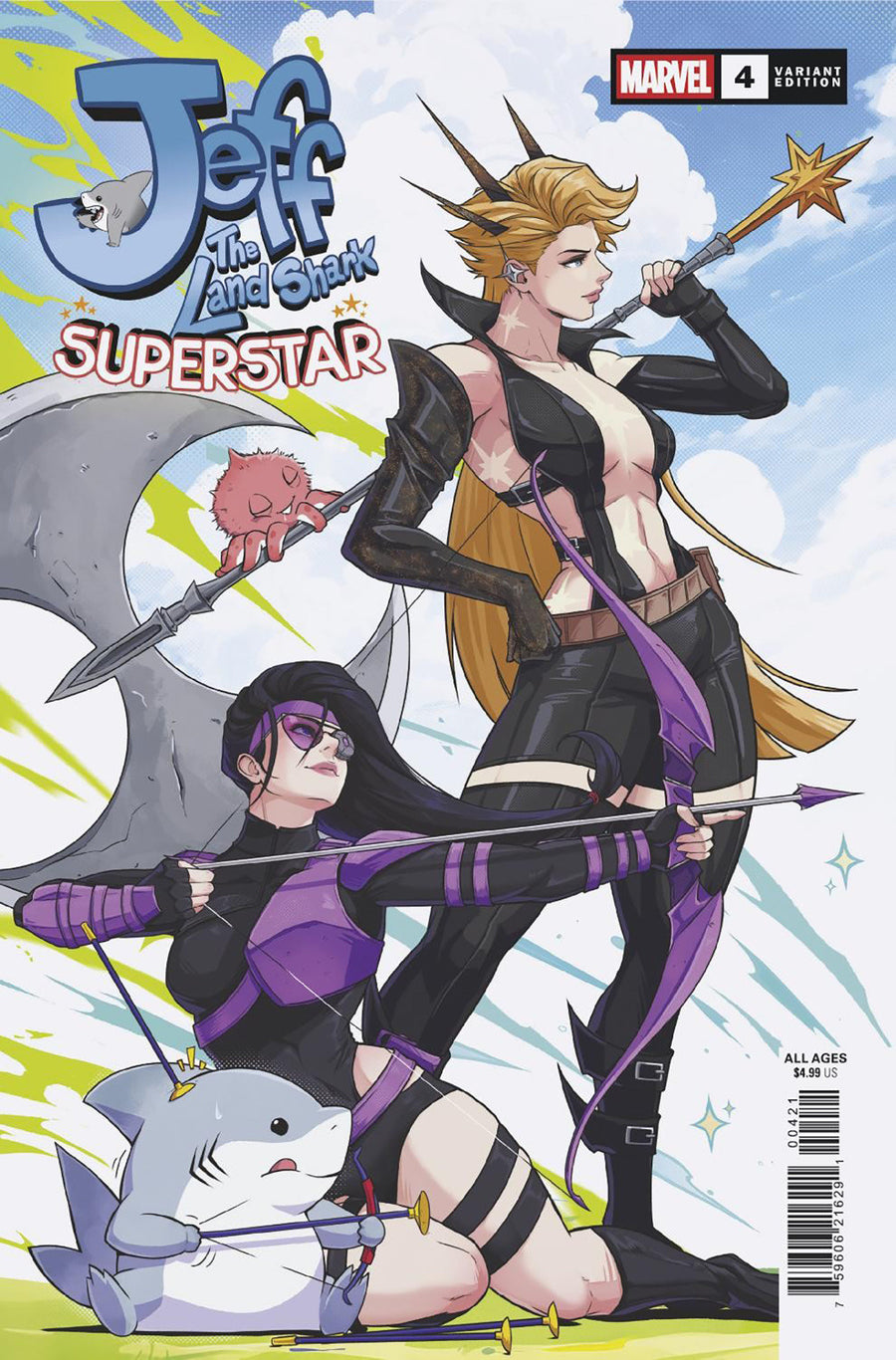 Jeff the Land Shark: Superstar #4 Jhony Caballero Variant — Cover