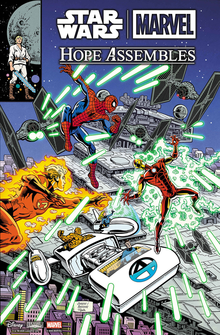 Star Wars/Marvel: Hope Assembles #1 Cover F Dan Jurgens Retro Variant — Cover