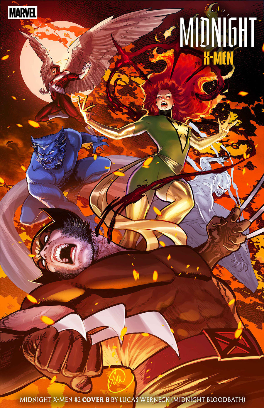Midnight X-Men #2 Cover B Lucas Werneck Midnight Bloodbath Variant — Cover
