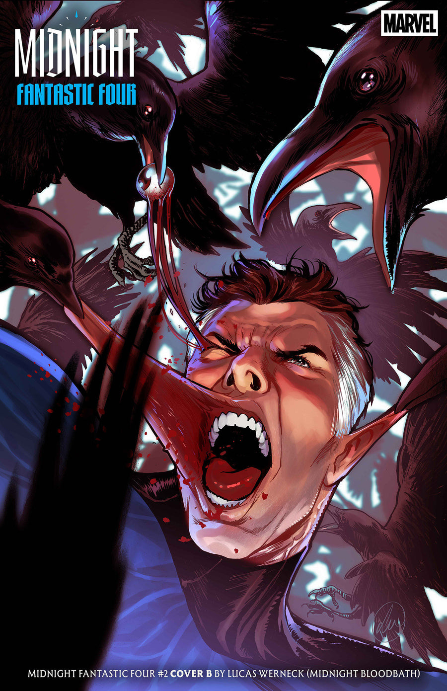 Midnight Fantastic Four #2 Cover B Lucas Werneck Midnight Bloodbath Variant — Cover