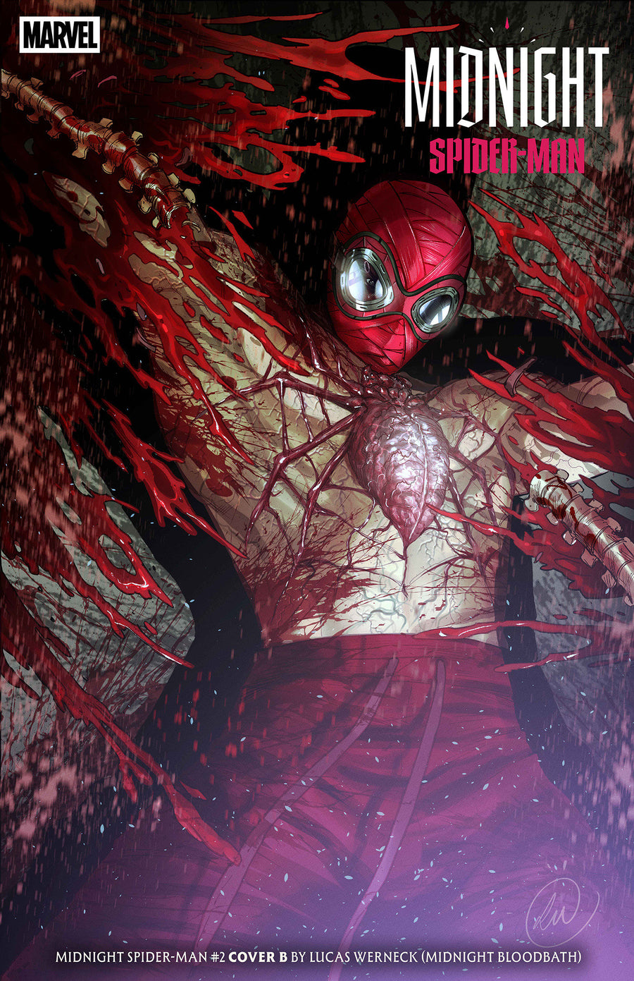 Midnight Spider-Man #2 Cover B Lucas Werneck Midnight Bloodbath Variant — Cover
