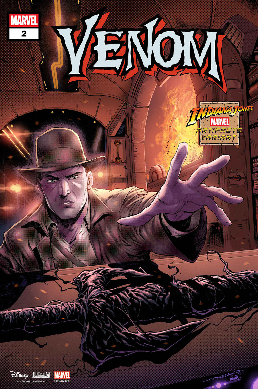 Venom #2 Iban Coello Indiana Jones Marvel Artifact Variant — Cover