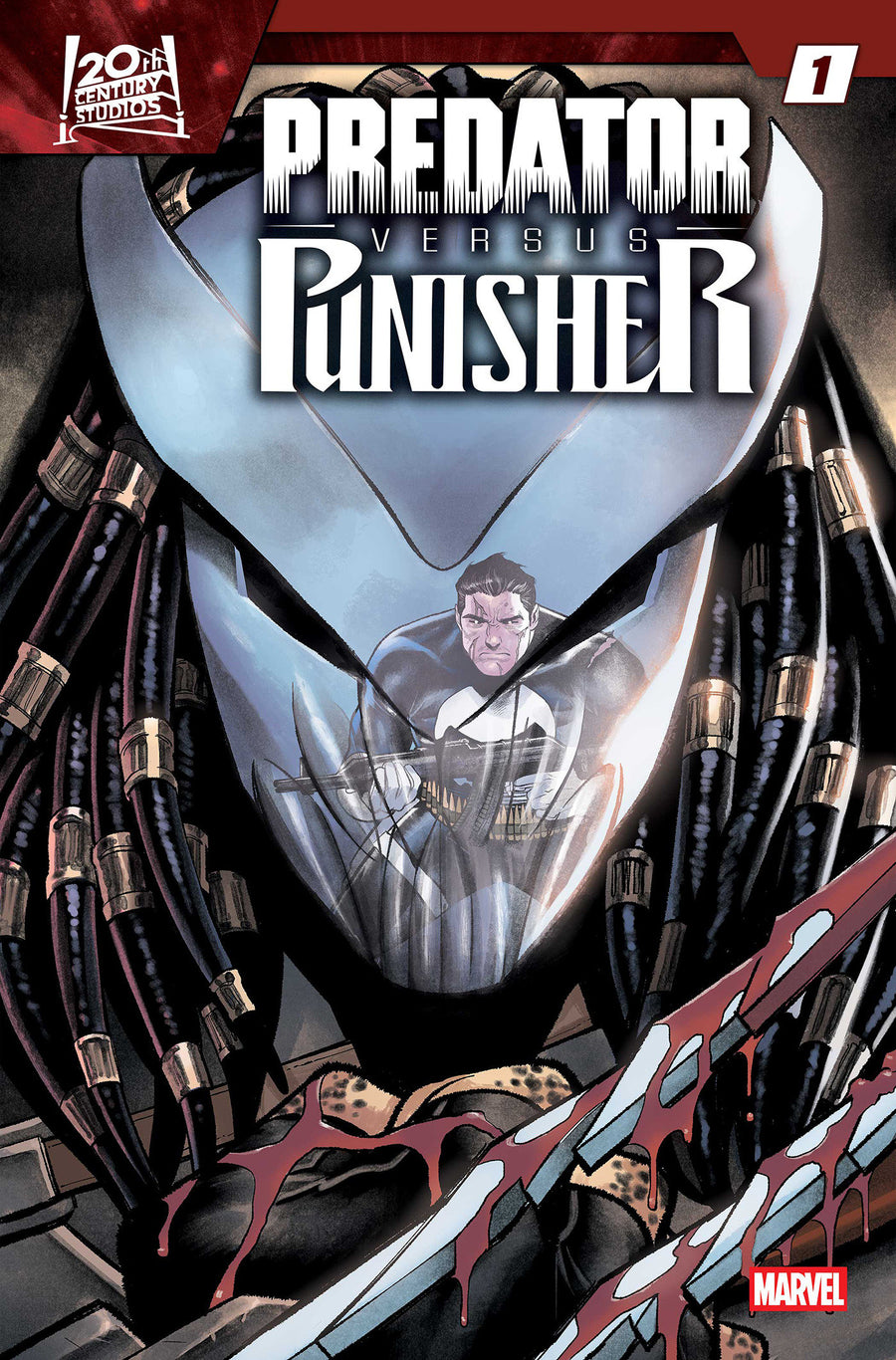 Predator Vs. Punisher #1 Cover F Martin Coccolo Foil Variant — Cover