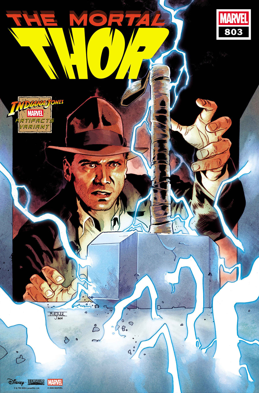 Thor #803 Mahmud Asrar Indiana Jones Marvel Artifact Variant — Cover
