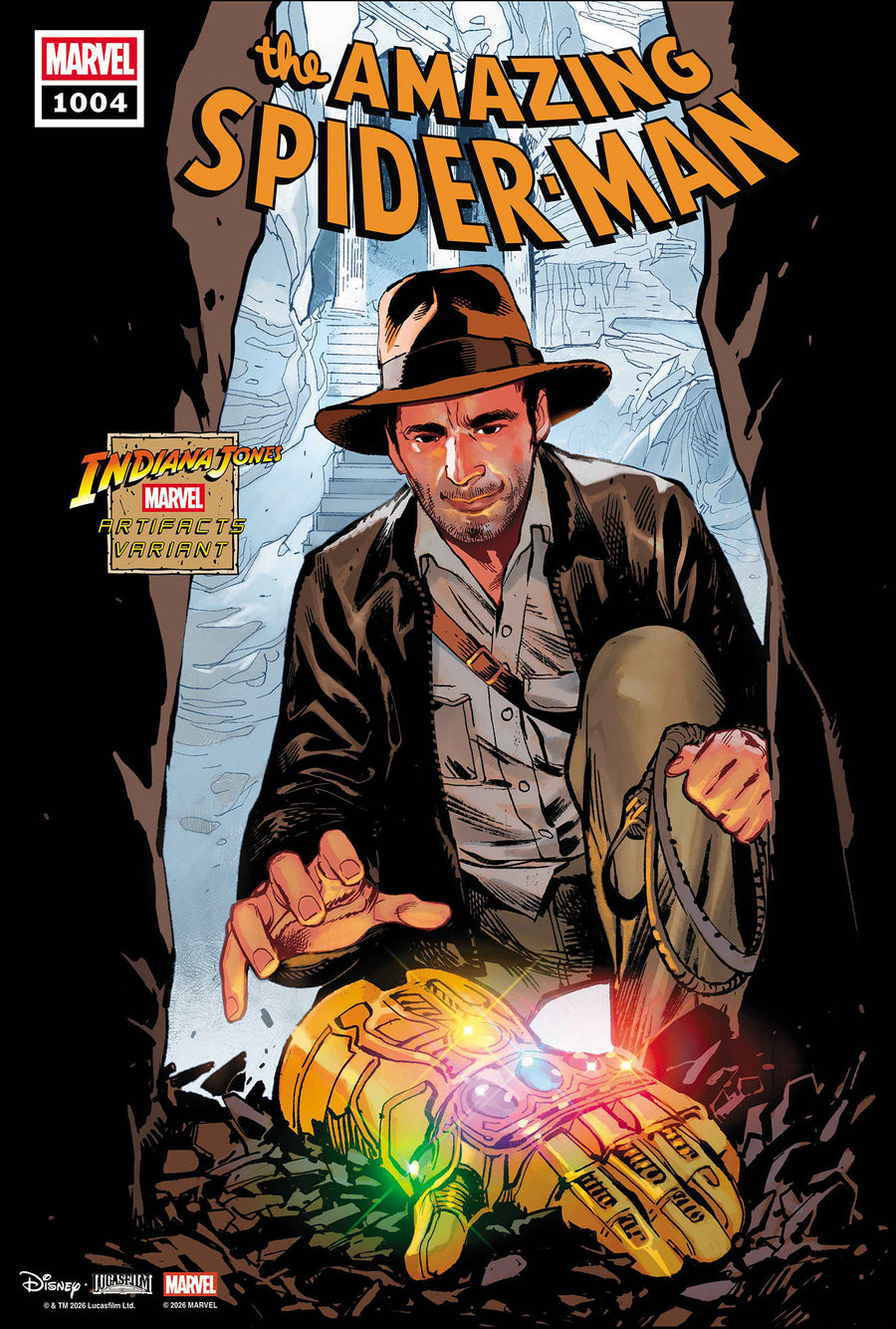 Amazing Spider-Man #1004 Sara Pichelli Indiana Jones Marvel Artifact Variant — Cover