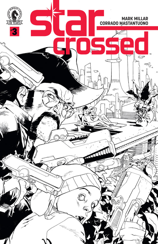 Star-Crossed #3 (Cover B) (B&W) (Stuart Immonen) - Cover