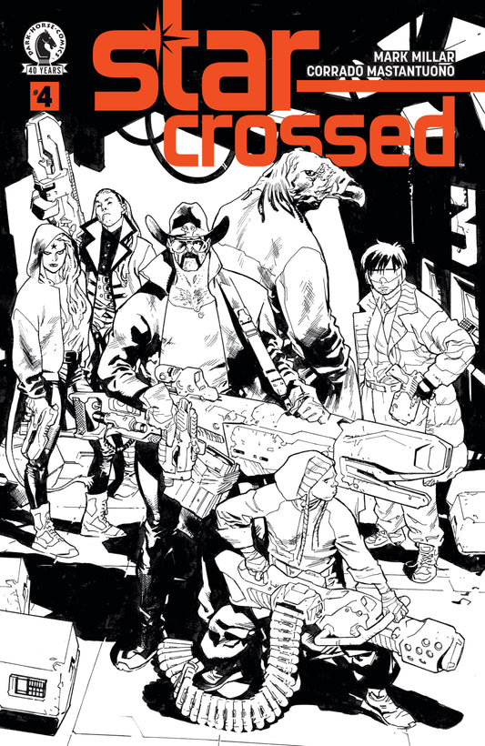 Star-Crossed #4 (Cover B) (B&W) (Stuart Immonen) — Cover
