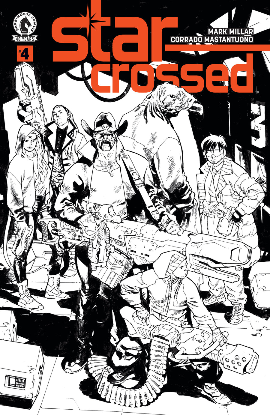 Star-Crossed #4 (Cover B) (B&W) (Stuart Immonen) — Cover