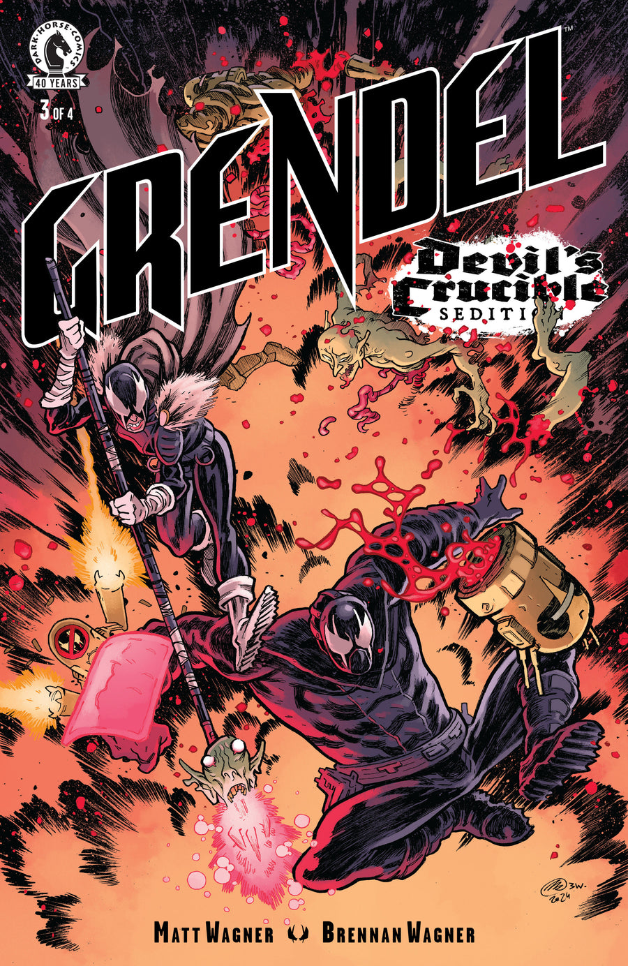 Grendel: Devil's Crucible - Sedition #3 (Cover B) (Mark Laszlo) - Cover