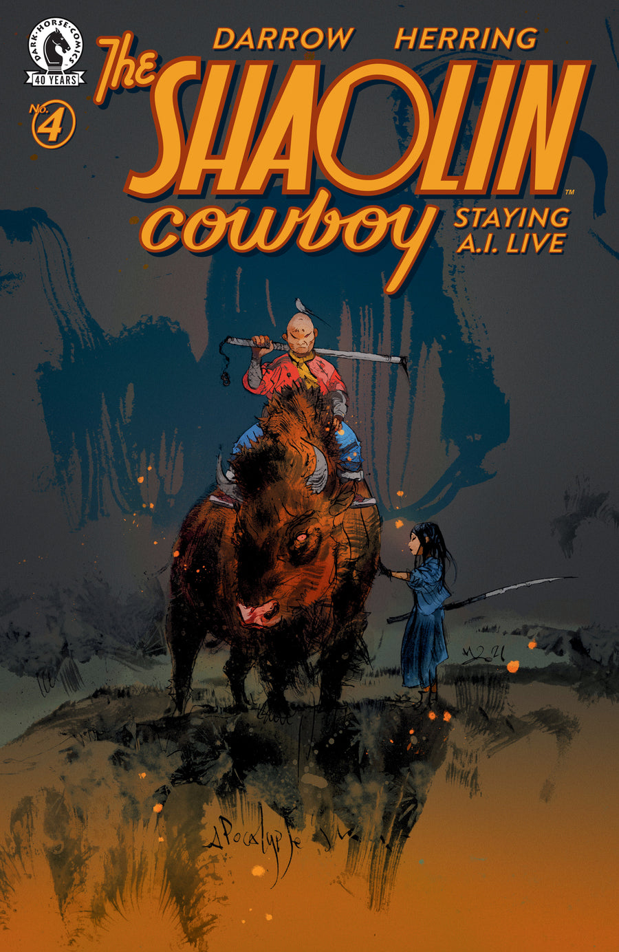 Shaolin Cowboy: Staying A.i.live #4 (Cover C) (Nicolas Nemiri) — Cover