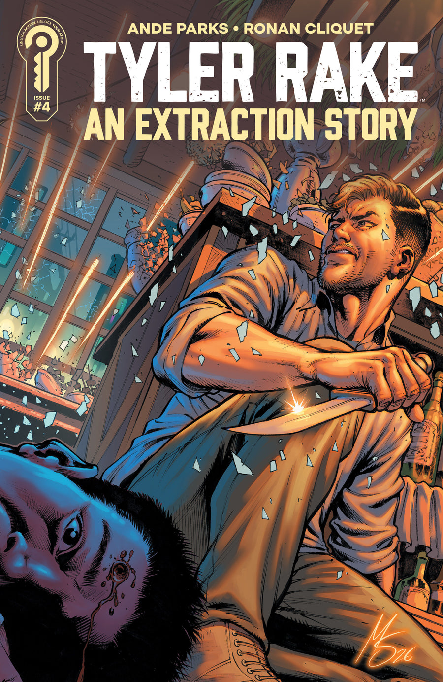 Tyler Rake: An Extraction Story #4 Cover B Marco Santucci - Cover