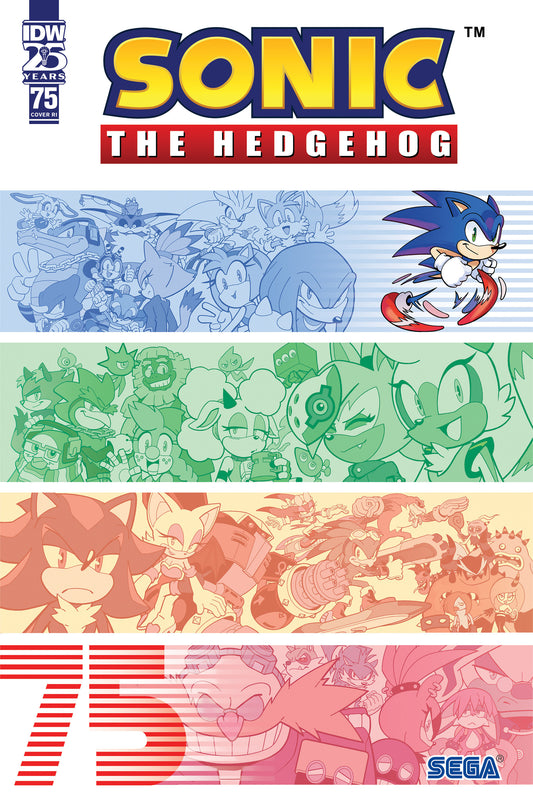 Sonic the Hedgehog #75 Variant RI (25) (Yardley)