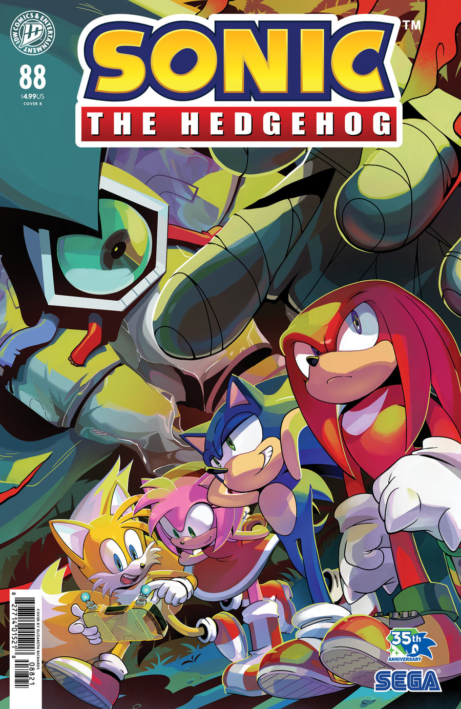 Sonic the Hedgehog #88 Variant B (Richards) - Cover