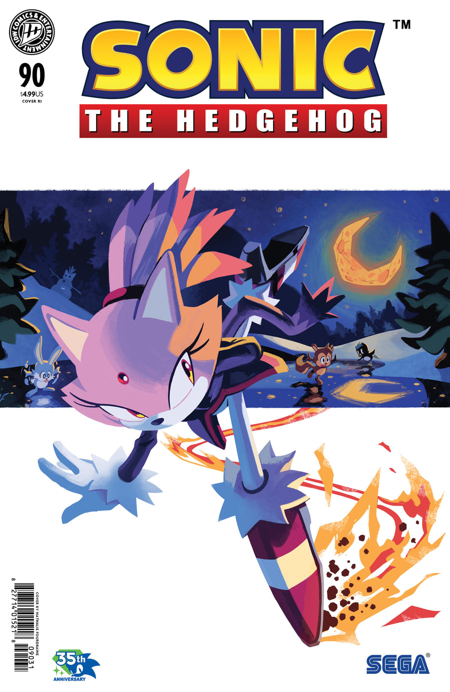 Sonic the Hedgehog #90 Variant RI (15) (Fourdraine) — Cover