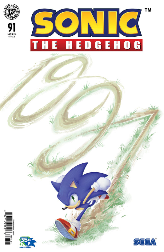 Sonic the Hedgehog #91 Variant B (Haines) — Cover