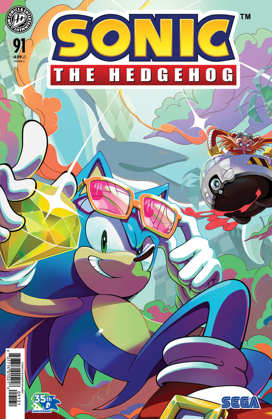 Sonic the Hedgehog #91 Variant C (Richards) — Cover