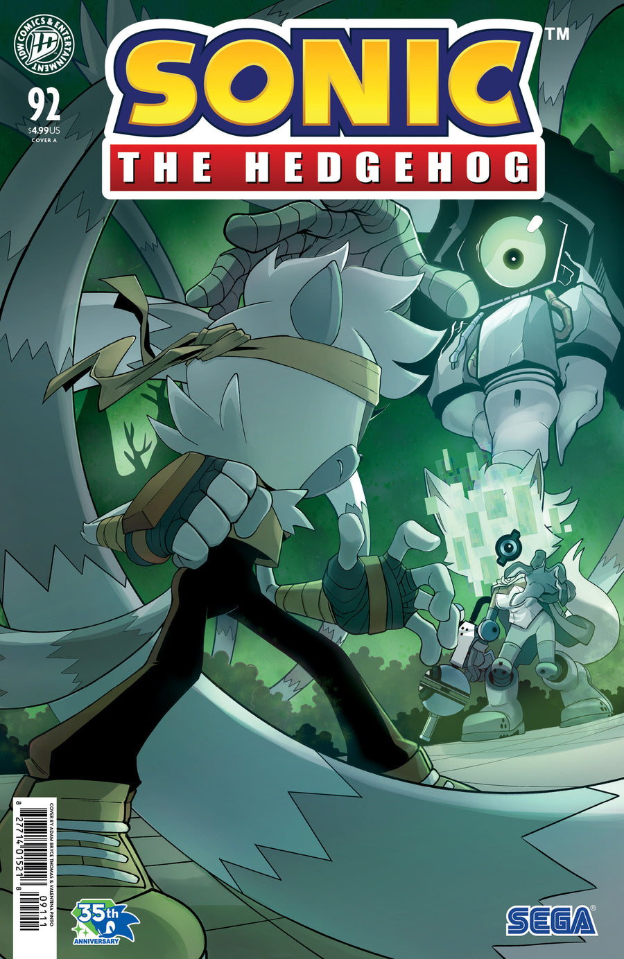 Sonic the Hedgehog #92 Cover A (Thomas) — Cover