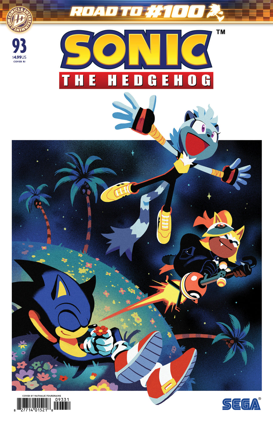 Sonic the Hedgehog #93 Variant RI (15) (Fourdraine) — Cover