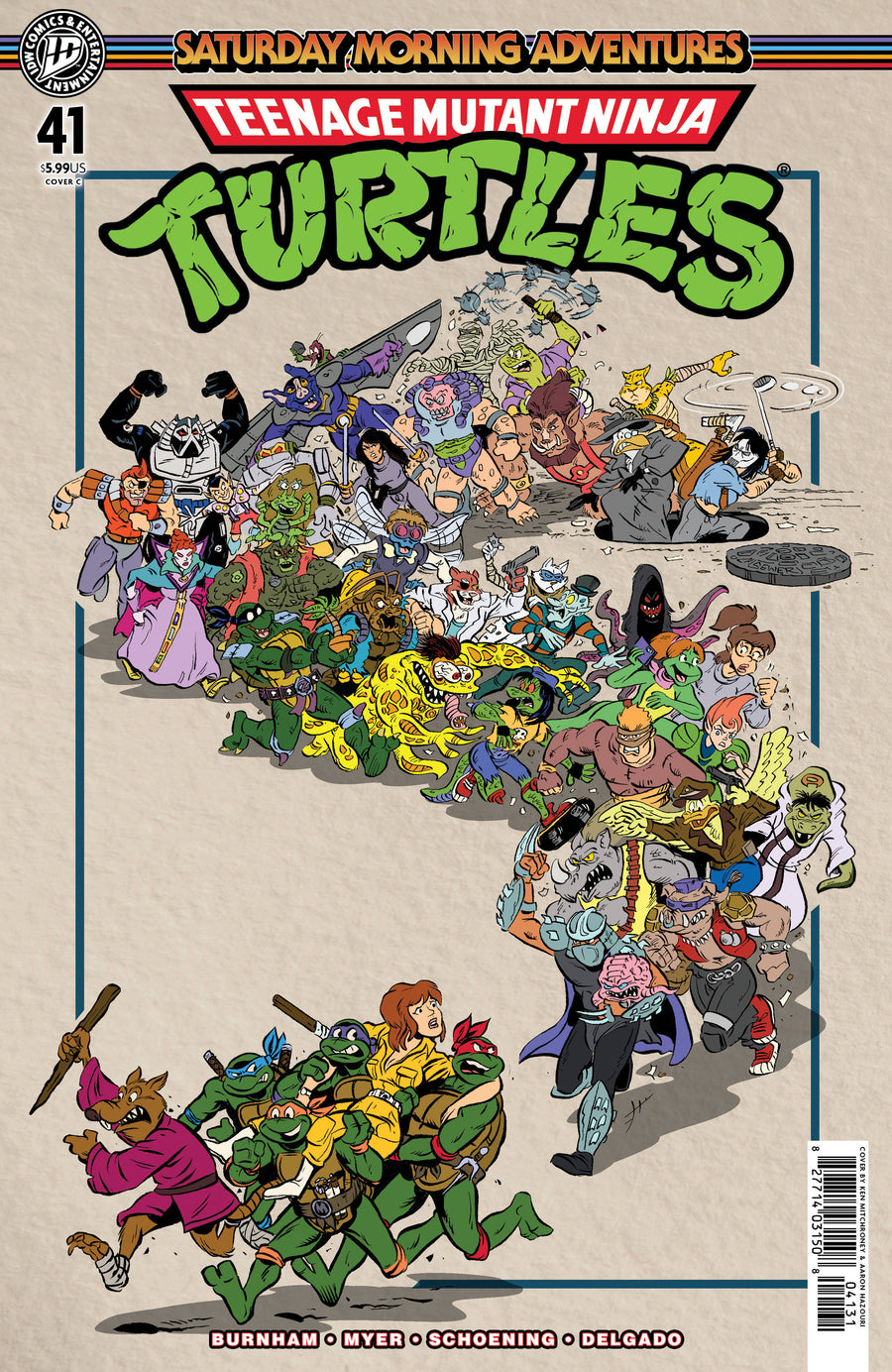 Teenage Mutant Ninja Turtles: Saturday Morning Adventures #41 Variant C (Mitchroney) — Cover