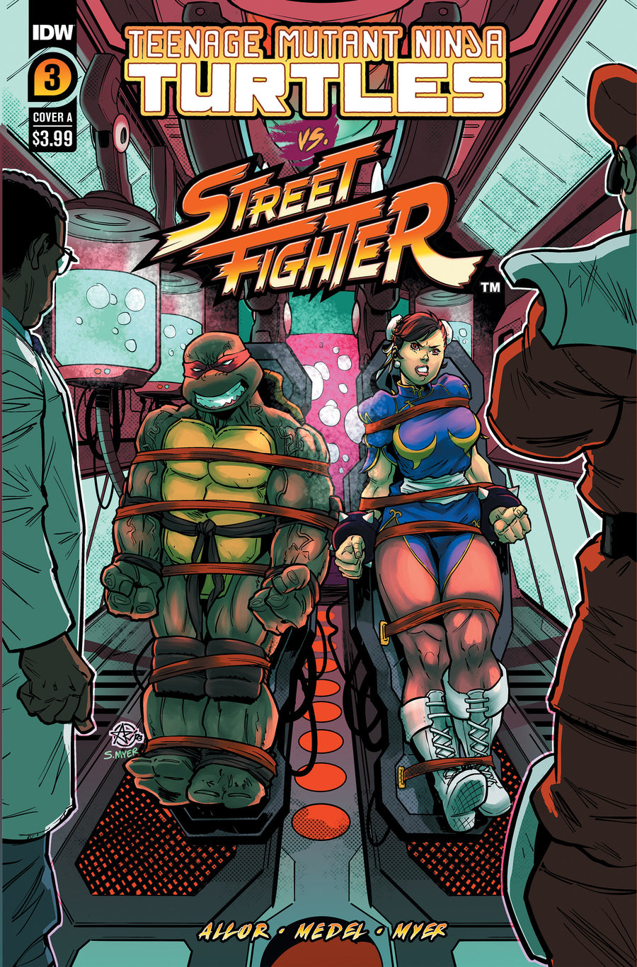 Teenage Mutant Ninja Turtles Vs. Street Fighter #3 Cover A (Medel) — Cover