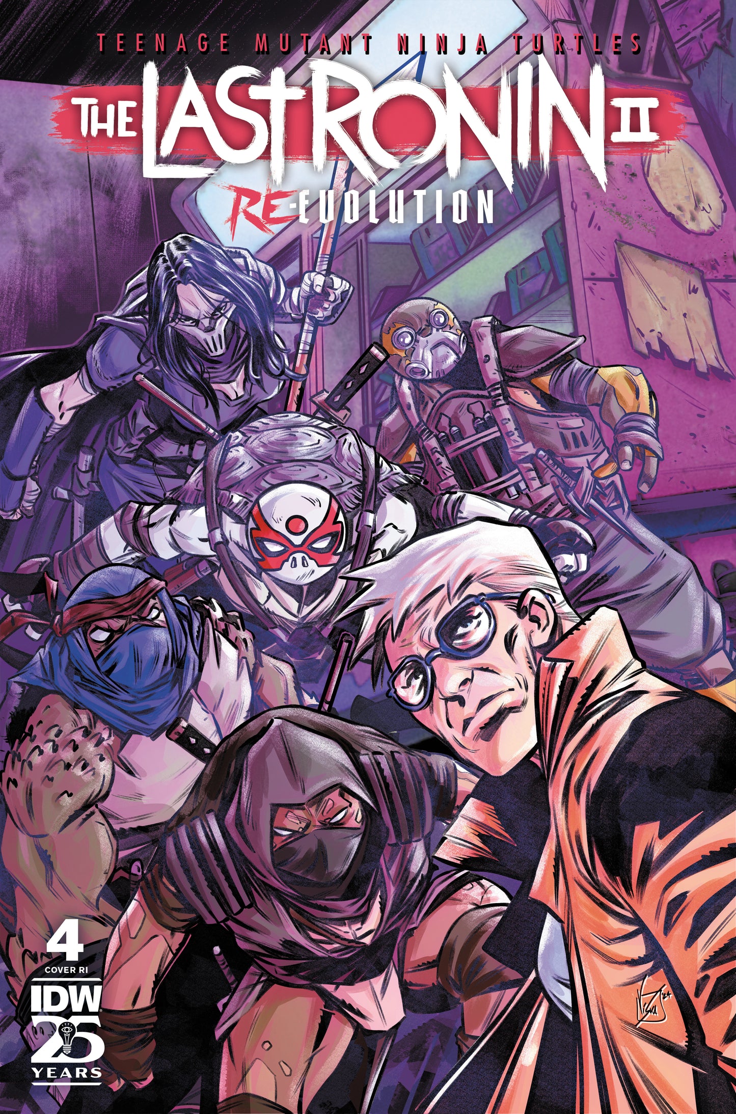 Teenage Mutant Ninja Turtles: The Last Ronin IIâ€”Re-Evolution #4 Variant RI (50) (Federici)