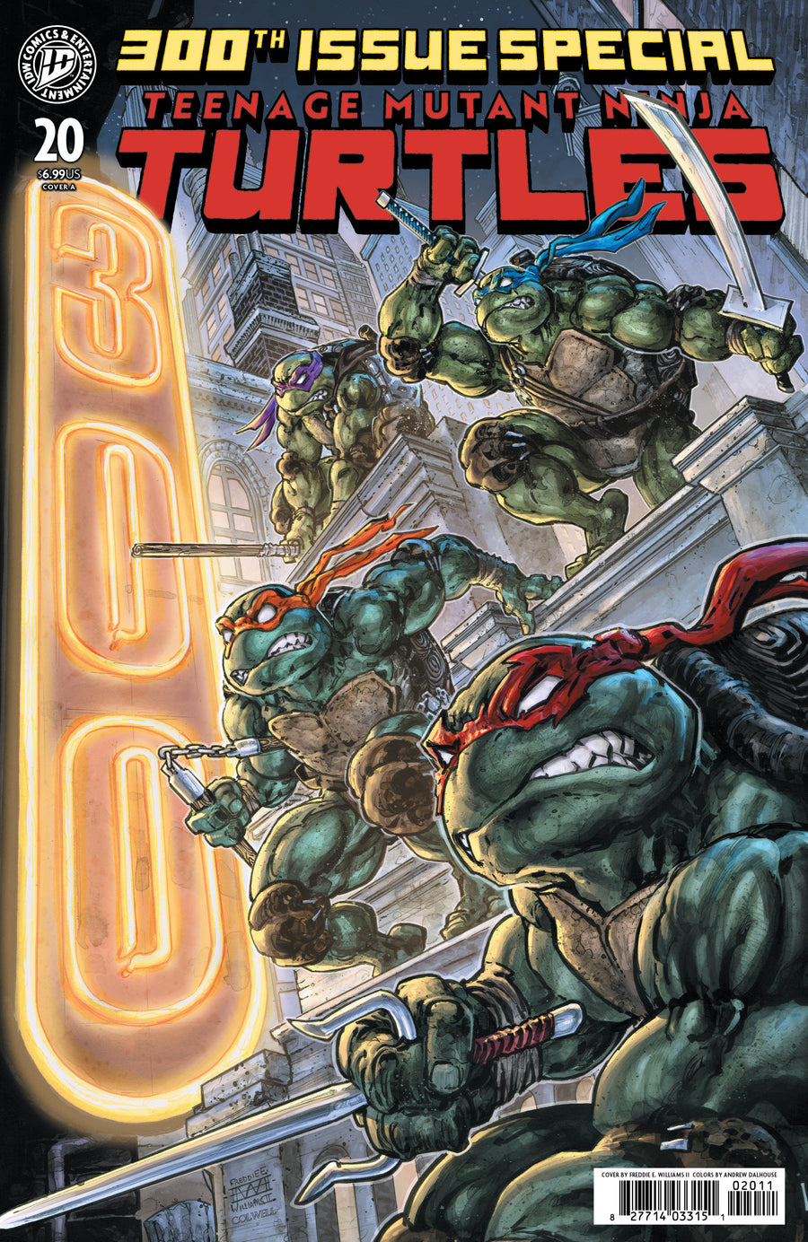 Teenage Mutant Ninja Turtles #20: 300th Issue Special Cover A Williams II Variant - Cover