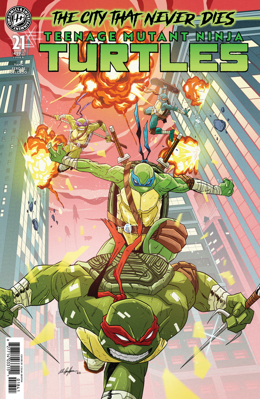 Teenage Mutant Ninja Turtles #21 Variant RI (25) (Griffin) - Cover