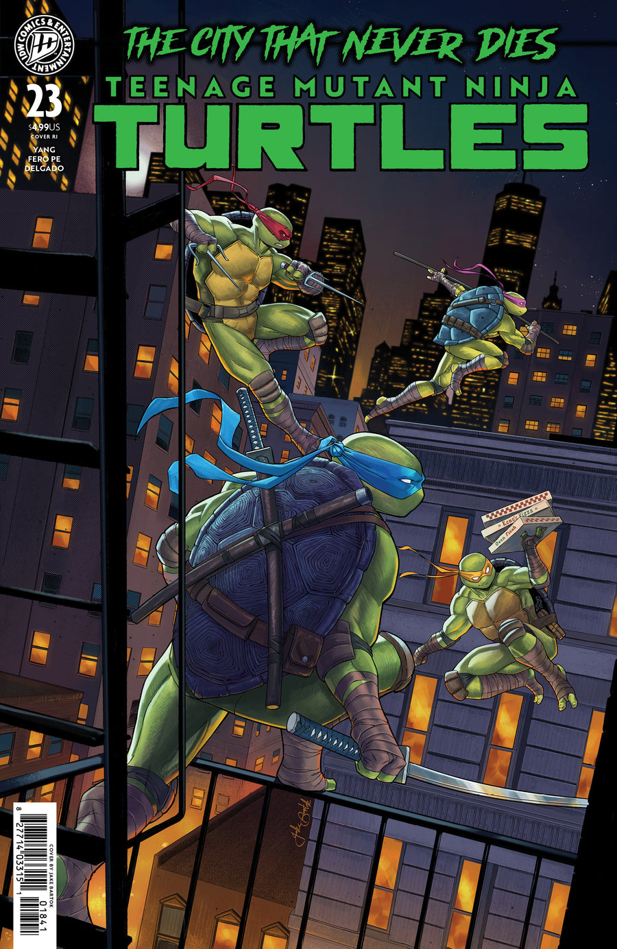 Teenage Mutant Ninja Turtles #23 Variant RI (25) (Bartok) — Cover