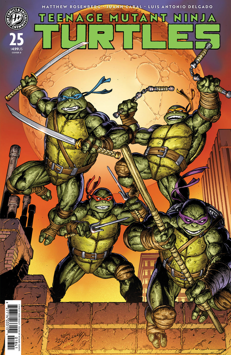 Teenage Mutant Ninja Turtles #25 Variant D (Bagley) — Cover