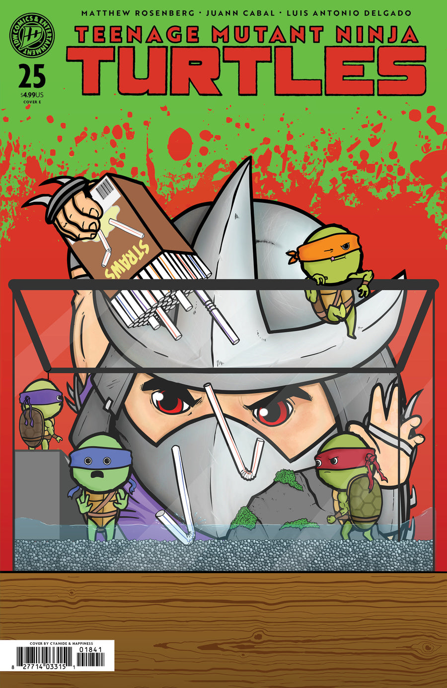 Teenage Mutant Ninja Turtles #25 Variant E (Cyanide & Happiness Comic Strip Variant) — Cover