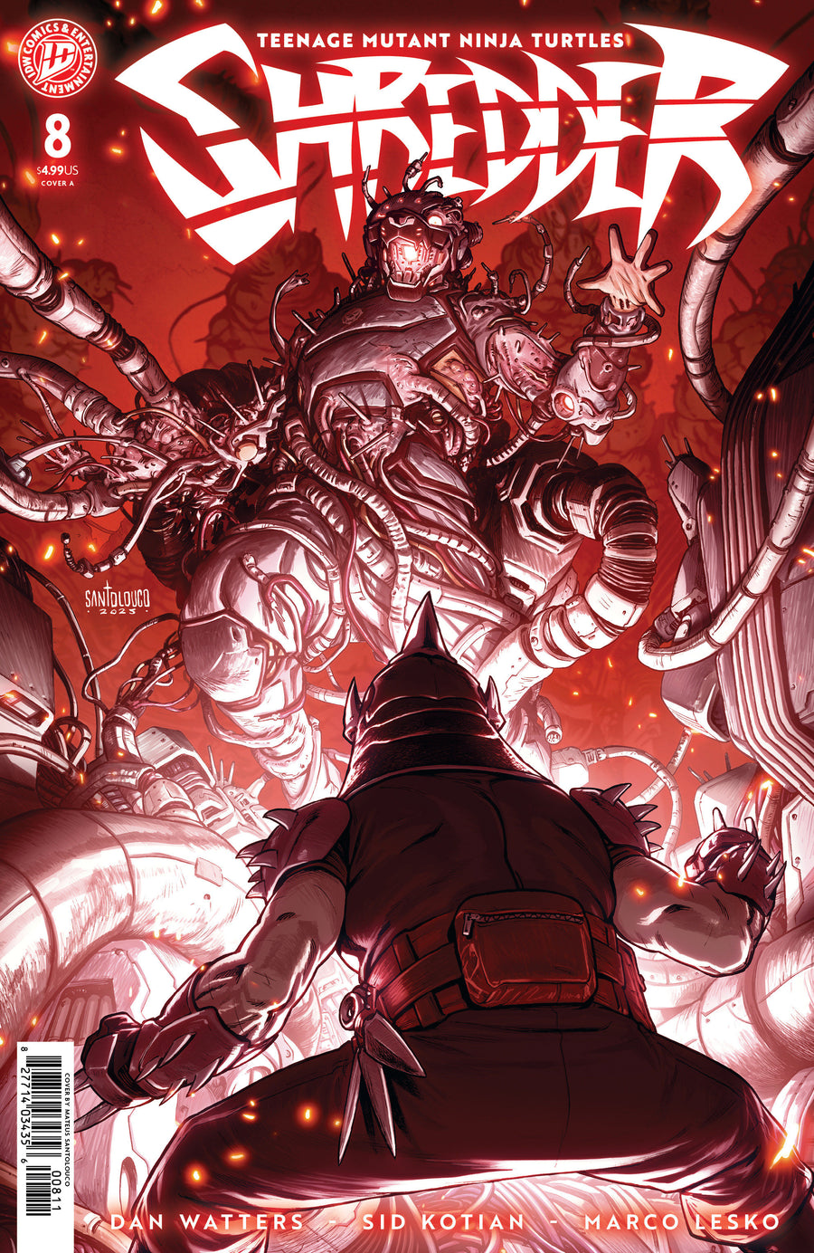 Teenage Mutant Ninja Turtles: Shredder #8 Cover A (Santolouco) — Cover