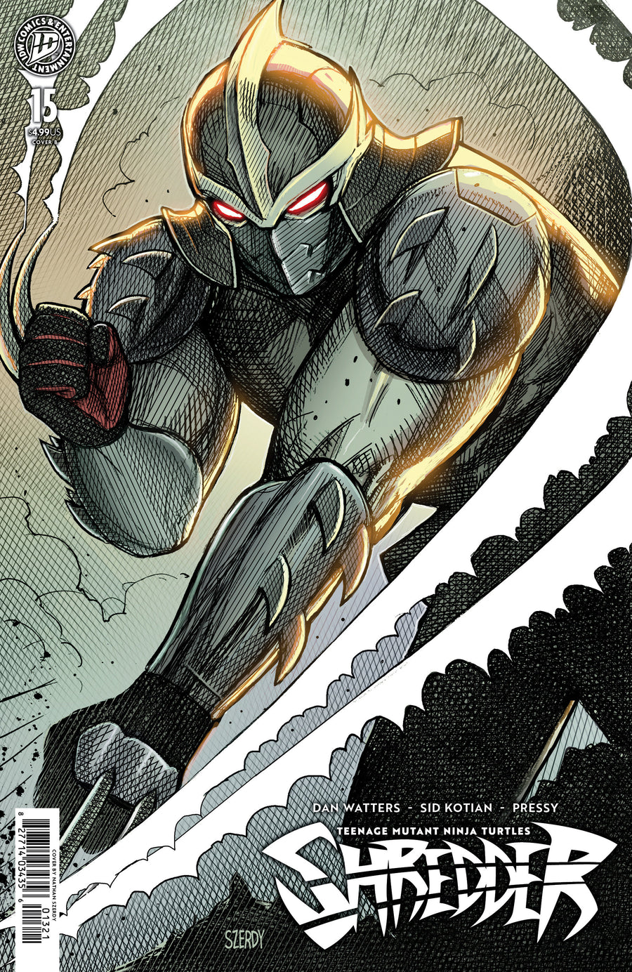 Teenage Mutant Ninja Turtles: Shredder #15 Variant B (Szerdy) — Cover