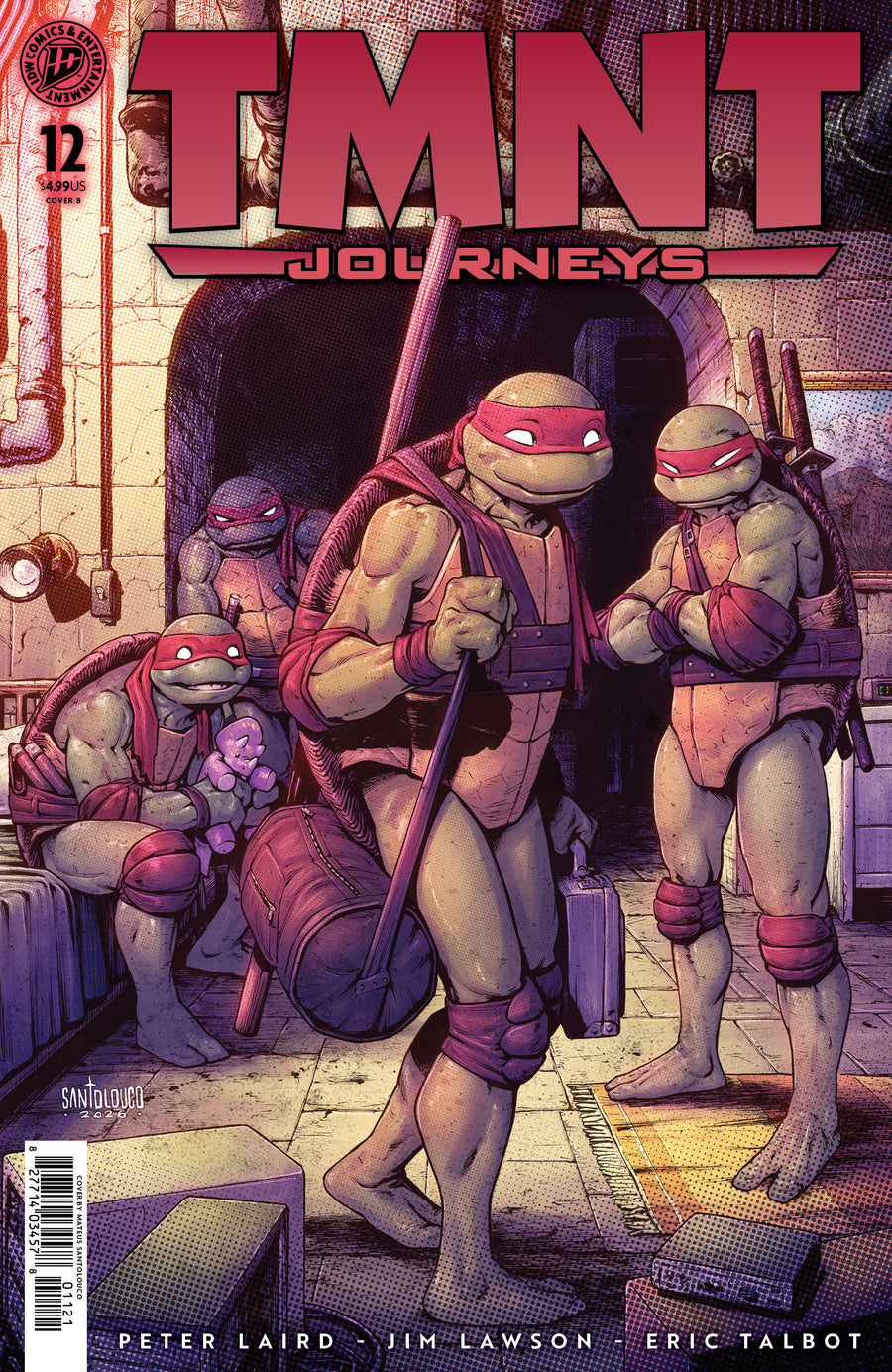 Tmnt: Journeys #12 Variant B (Santolouco) - Cover