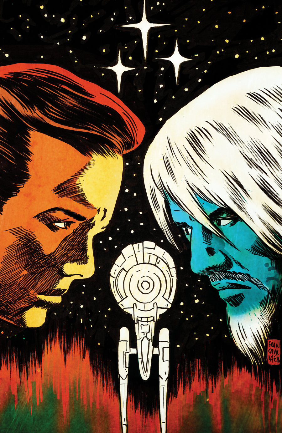 Star Trek: The Last Starship #10 Variant RI (10) (Francavilla Full Art) - Cover